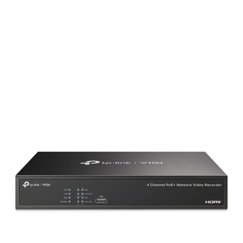 TP-Link VIGI 4 Channel PoE+ Network Video Recorder TP-Link VIGI 4 Channel PoE+ Network Video Recorder